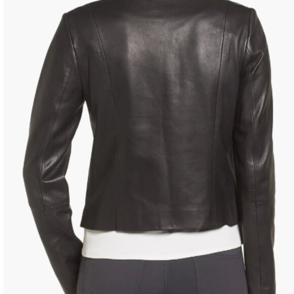 Emerson Rose Zip Front Leather Jacket - Picture 2 of 4